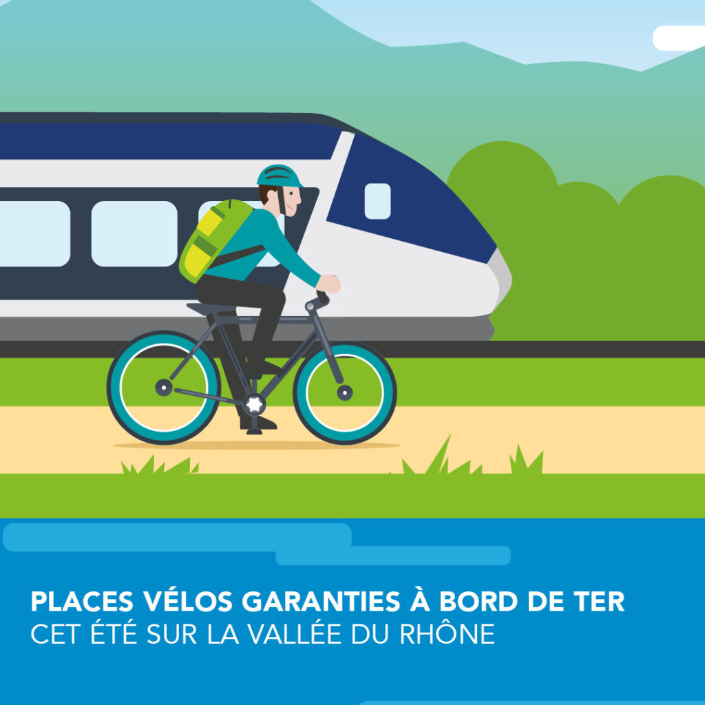 Recoger hojas caballo de fuerza Cantidad de dinero Nouveau sur la ViaRhôna : 2 trains à accès garanti aux vélos sur  réservation. | AF3V