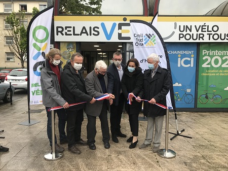 inauguration relais vélo Creil